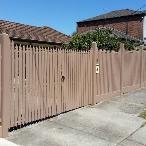 house after fence repair