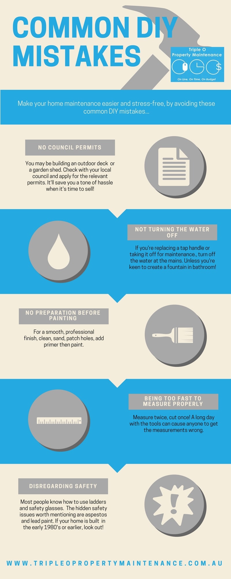 infographic home maintenance advice